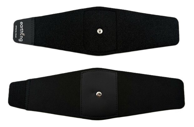 EARTHING® Universele aardingsvoetband met krulsnoer (5m) voor voet, enkel, pols of arm, en EU aardingsstekker